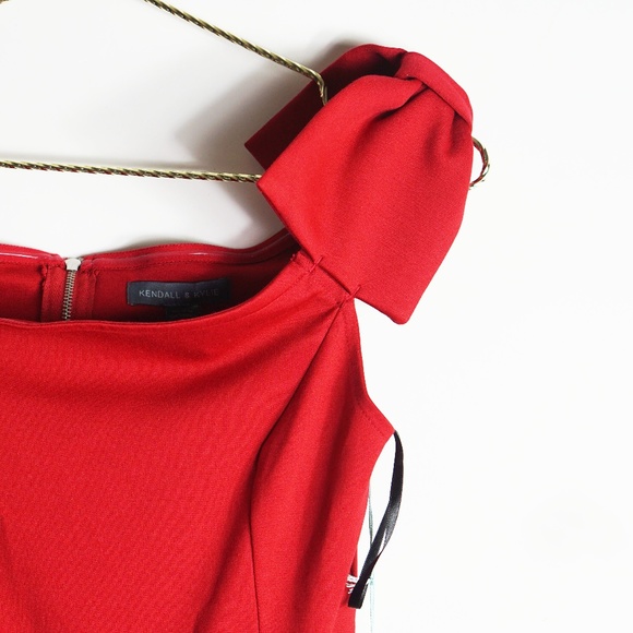 Kendall & Kylie  Skater Dress In Red M - Picture 5 of 6